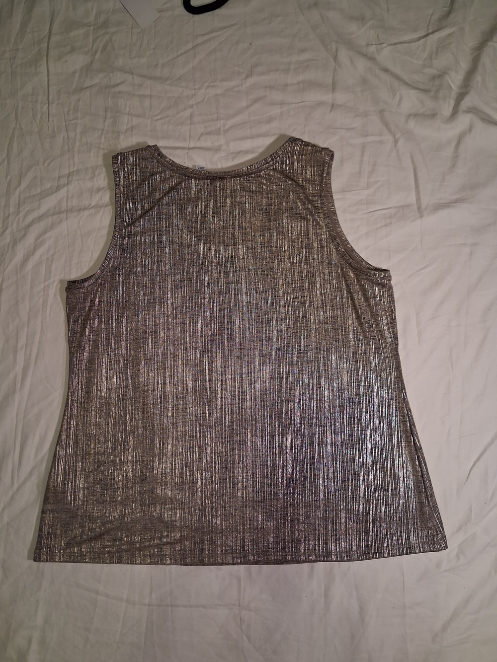Susan Graver Size Large Metallic Open Cardigan Set With Tank Top And Jacket NWT - Picture 5 of 15